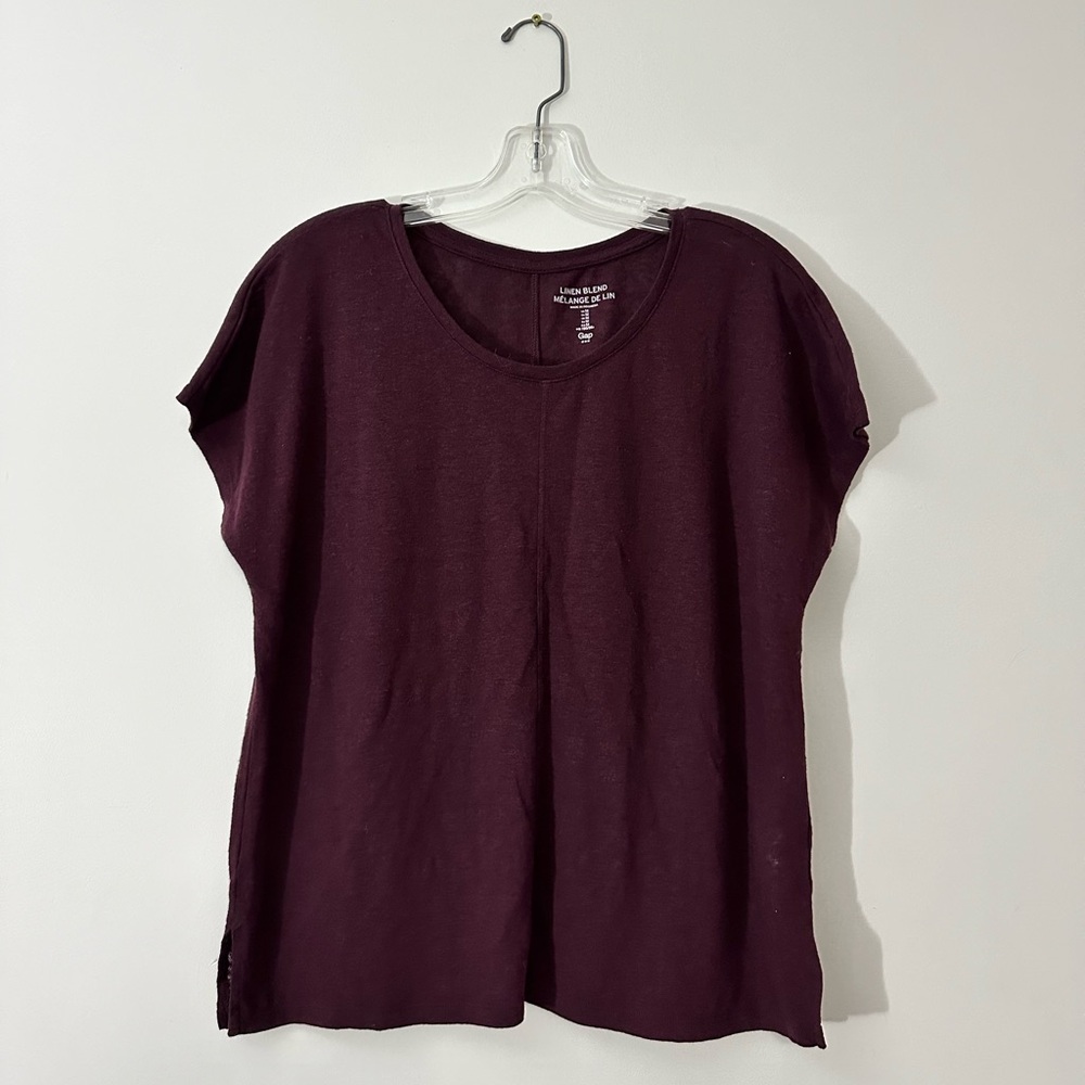 23. GAP Women's Rich Purple Short Sleeve Tee